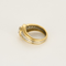 Bague 53 Bague tourbillon en or jaune, or blanc et diamants 58 Facettes DV27468-73-53-2