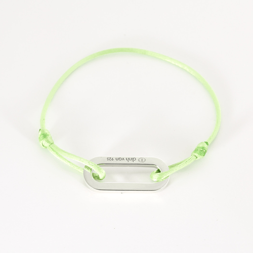 Bracelet Dinh Van - Bracelet cordon Maillon XL en argent 58 Facettes DV21893-6