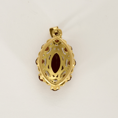 Pendentif Pendentif en or jaune et grenats almandin 58 Facettes DV27468-58