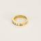 Bague 55 Demie alliance en or jaune et diamants 58 Facettes DV27468-37-DV0882-1