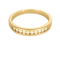 Bague 55,5 Alliance en or jaune et diamants 58 Facettes DV27468-54-555-5