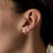 Paire d'anneaux d'oreilles en or rose 58 Facettes DV1838-16