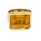 Bague 51 Importante Bague type Chevalière et citrine 58 Facettes DV11015-2-51-2