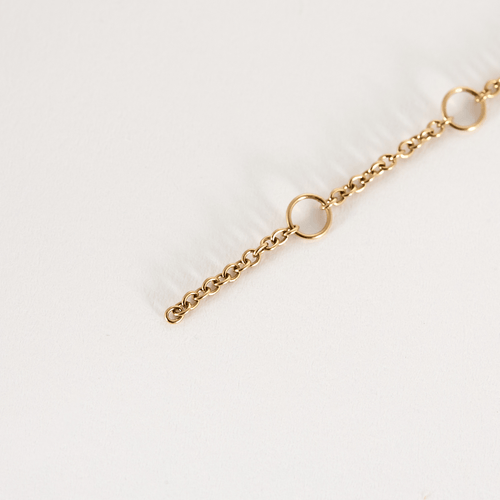 Bracelet Bracelet en or rose et ligne de diamants 58 Facettes DV1838-10