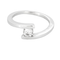 Bague 55,5 Bague en or blanc et diamant 58 Facettes DV27112-1-555-5