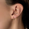 Boucles d'oreilles Paire de petites créoles en or jaune boulé 58 Facettes DV1838-17