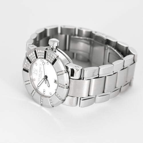 Montre CHAUMET - CLASSE ONE -  Montre en acier à boitier rond diamanté, à mouvement quartz 58 Facettes DV3964-3