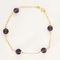 Bracelet Bracelet en or jaune et perles d'améthyste 58 Facettes DV24577-4