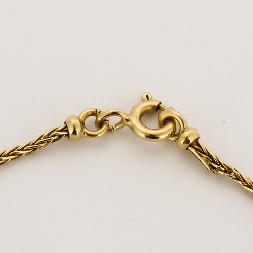 Collier Collier en or jaune et agate mousse 58 Facettes DV24577-7