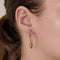 Boucles d'oreilles Paire de créoles en or jaune et or blanc 58 Facettes DV24577-10