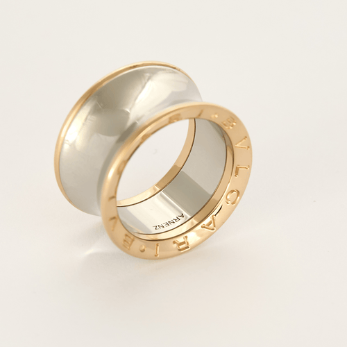 Bague 52 Bulgari Anish Kapoor - Bague en acier et or 58 Facettes DV27821-2-52-1