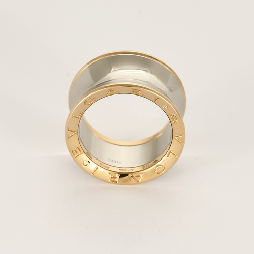 Bague 52 Bulgari Anish Kapoor - Bague en acier et or 58 Facettes DV27821-2-52-1