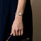 Montre Frédérique Constant - Bracelet montre en acier plaqué or rose à boitier rond et à mouvement quartz 58 Facettes DV22972-58