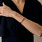 Bracelet Bracelet jonc ouvrant en or rose et or gris, diamants. Style Napoléon III. 58 Facettes DV27858-1