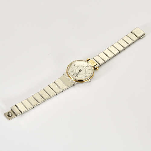 Montre VAN CLEEF & ARPELS - Montre en acier et acier plaqué or à boitier rond et mouvement quartz 58 Facettes DV11451-21