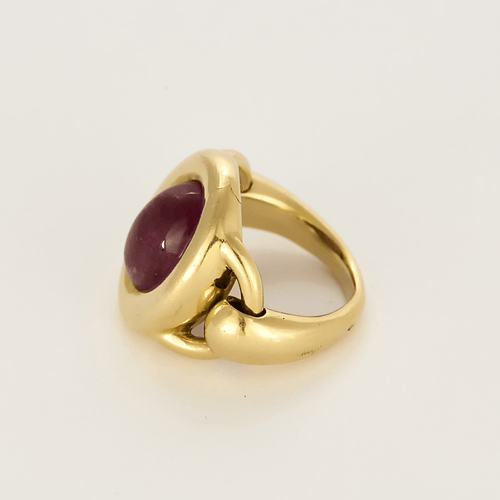 Bague 54,5 POIRAY - Indrani grand modèle- Bague semi-articulée en or jaune et tourmaline 58 Facettes DV27468-43-545-6