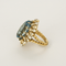 Bague 51 Bague cocktail en or jaune, aigue marine , saphirs et diamants 58 Facettes DDV26158-4-51-2