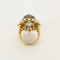 Bague 51 Bague cocktail en or jaune, aigue marine , saphirs et diamants 58 Facettes DDV26158-4-51-2