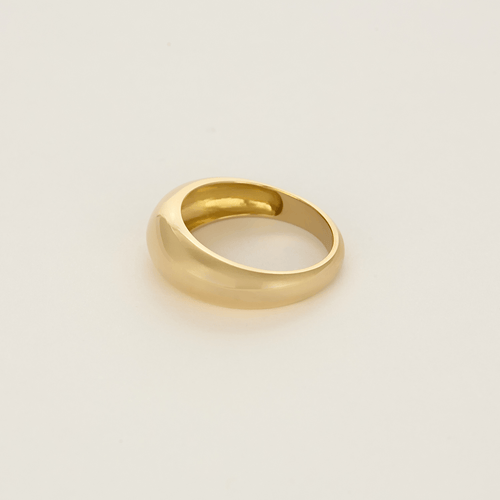Bague 54 Bague jonc en or jaune 58 Facettes DV1838-2