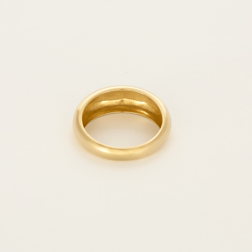 Bague 54 Bague jonc en or jaune 58 Facettes DV1838-2