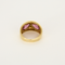Bague 55 HERMES Paris - Vintage - Bague en or jaune et tourmalines roses. 58 Facettes DV26850-1
