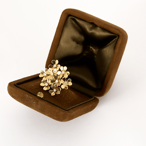 Bague 53 VAN CLEEF & ARPELS -  "Frivole"- Bague or jaune et diamants 58 Facettes DDV26158-5