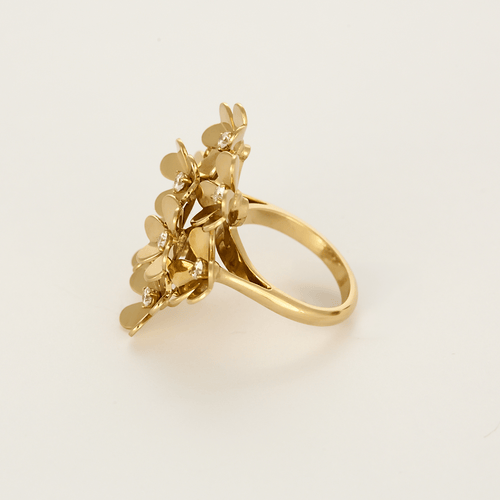 Bague 53 VAN CLEEF & ARPELS -  "Frivole"- Bague or jaune et diamants 58 Facettes DDV26158-5