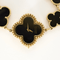 VAN CLEEF & ARPELS - Alhambra - Montre bracelet de dame en or jaune et onyx 58 Facettes DV4391-3