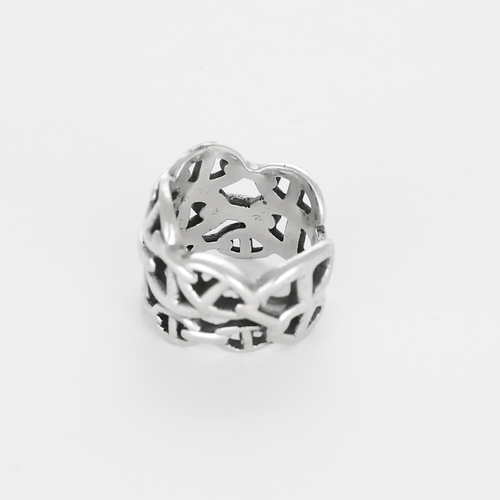 Bague 57 HERMÈS - CHAINE D'ANCRE ENCHAINEE - Grand modèle- Bague en argent 58 Facettes DV27468-24-57-3