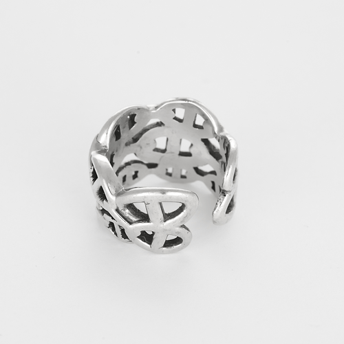 Bague 57 HERMÈS - CHAINE D'ANCRE ENCHAINEE - Grand modèle- Bague en argent 58 Facettes DV27468-24-57-3
