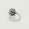 Bague 57 Bague en or gris, émeraude rectangulaire et diamants 58 Facettes DV22972-48-57-3