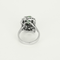Bague 57 Bague en or gris, émeraude rectangulaire et diamants 58 Facettes DV22972-48-57-3