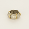 Bague 49 Anneau en or gris, or jaune et diamants 58 Facettes DV22972-38-49-2