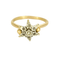 Bague 56 Bague en or jaune et platine, à motif d'étoile stylisé et diamants taille rose 58 Facettes DV0013-38-56-3