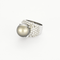 Bague 52 Bague en platine, diamants et perle de Tahiti 58 Facettes DV27335-1-52-1