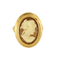 51 Bague or jaune camée coquillage 58 Facettes DV27545-2