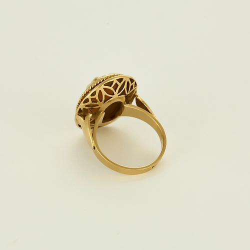51 Bague or jaune camée coquillage 58 Facettes DV27545-2