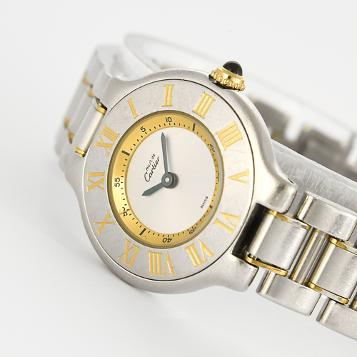 Montre CARTIER - Must 21- Montre en acier et acier doré 58 Facettes DV0120-22