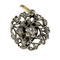 Pendentif Pendentif en or gris à motif floral et diamants de taille rose 58 Facettes DV0013-33