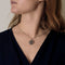 Pendentif Pendentif en or gris à motif floral et diamants de taille rose 58 Facettes DV0013-33