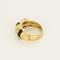 Bague 51 Bague jonc or jaune et saphirs 58 Facettes DV7140-1