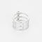 52 Dinh Van - Trilogie le Cube - Bague en or gris et diamants 58 Facettes DV28241-1-52-1