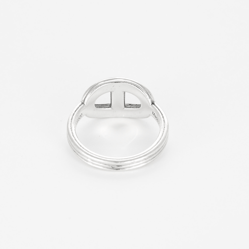 Bague 54 Hermès- Chaîne d'Ancre  24 - Petit Modèle - Bague argent 58 Facettes DV0014-18-54-3