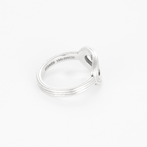 Bague 54 Hermès- Chaîne d'Ancre  24 - Petit Modèle - Bague argent 58 Facettes DV0014-18-54-3