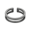 Bague 56 Gemmyo - Thésée - Alliance or noir 58 Facettes DV27674-2-56-3