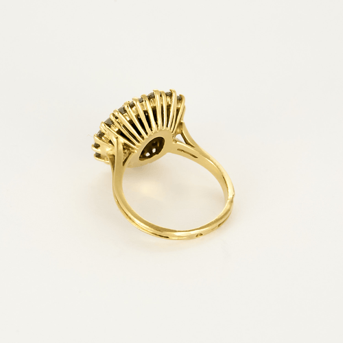 Bague 49,5 Bague marguerite en or jaune, saphir et diamants 58 Facettes DV28220-2-495-6