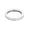 Bague 50 Cartier - Alliance en platine et diamants taille princesse. 58 Facettes DV27165-1