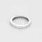Bague 50 Cartier - Alliance en platine et diamants taille princesse. 58 Facettes DV27165-1