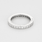 Bague 50 Cartier - Alliance en platine et diamants taille princesse. 58 Facettes DV27165-1