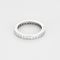 Bague 50 Cartier - Alliance en platine et diamants taille princesse. 58 Facettes DV27165-1